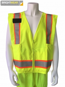 ANSI safety vest with oxford fabric