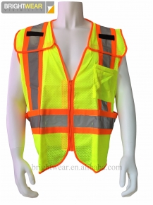 100 polyester mesh safety vest