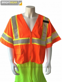 100 polyester mesh safety vest  ANSI 107