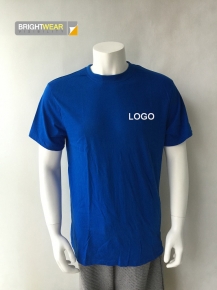 100 cotton basic simple T-shirt in blue color