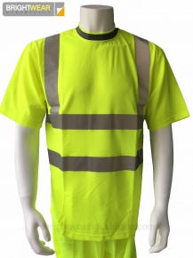 100 polyester safety T-shirt  EN471/Class 2