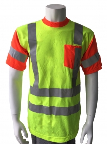 High-vis apparel 3M8725 reflective tapes ANSI/ISEA 107-2015 safety tee shirt