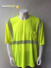 100 polyester reflective safety shirt with segmented tape meet ANSI 107-2010