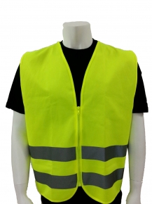 Chile market safety vest with two horizontal tape
