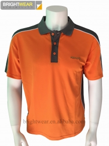 100 polyester polo shirt with embroidery at front and back