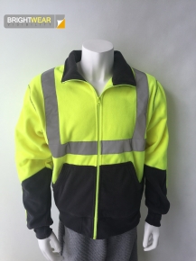 Two-color high visibility polar jacket with reflective tapes meet AS/NZ 1906.4:2010