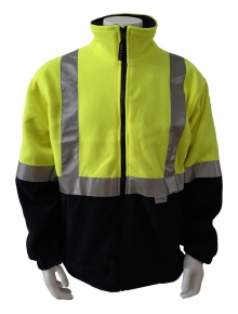 Contrast safety sweatshirt with 3M reflective tape without hood